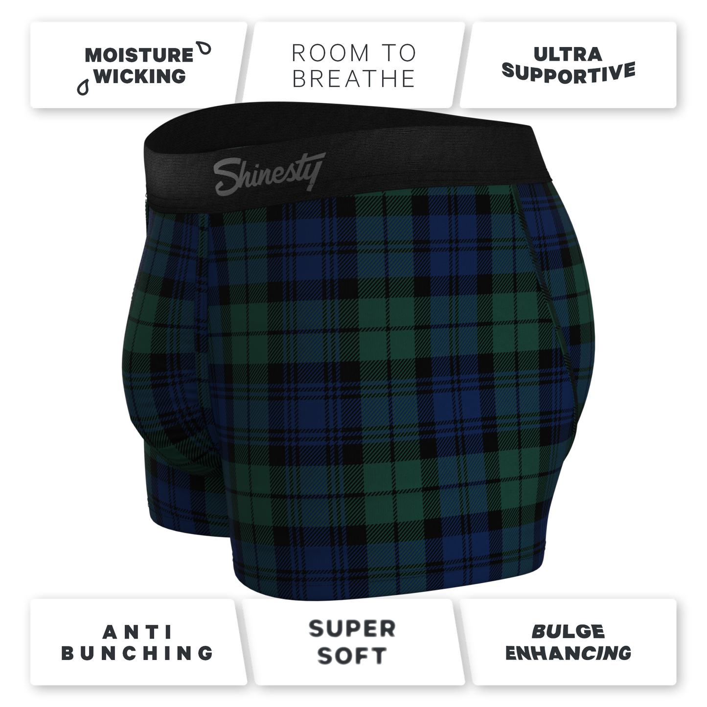 The Black Watch | Tartan Plaid Ball Hammock® Pouch Trunks Underwear