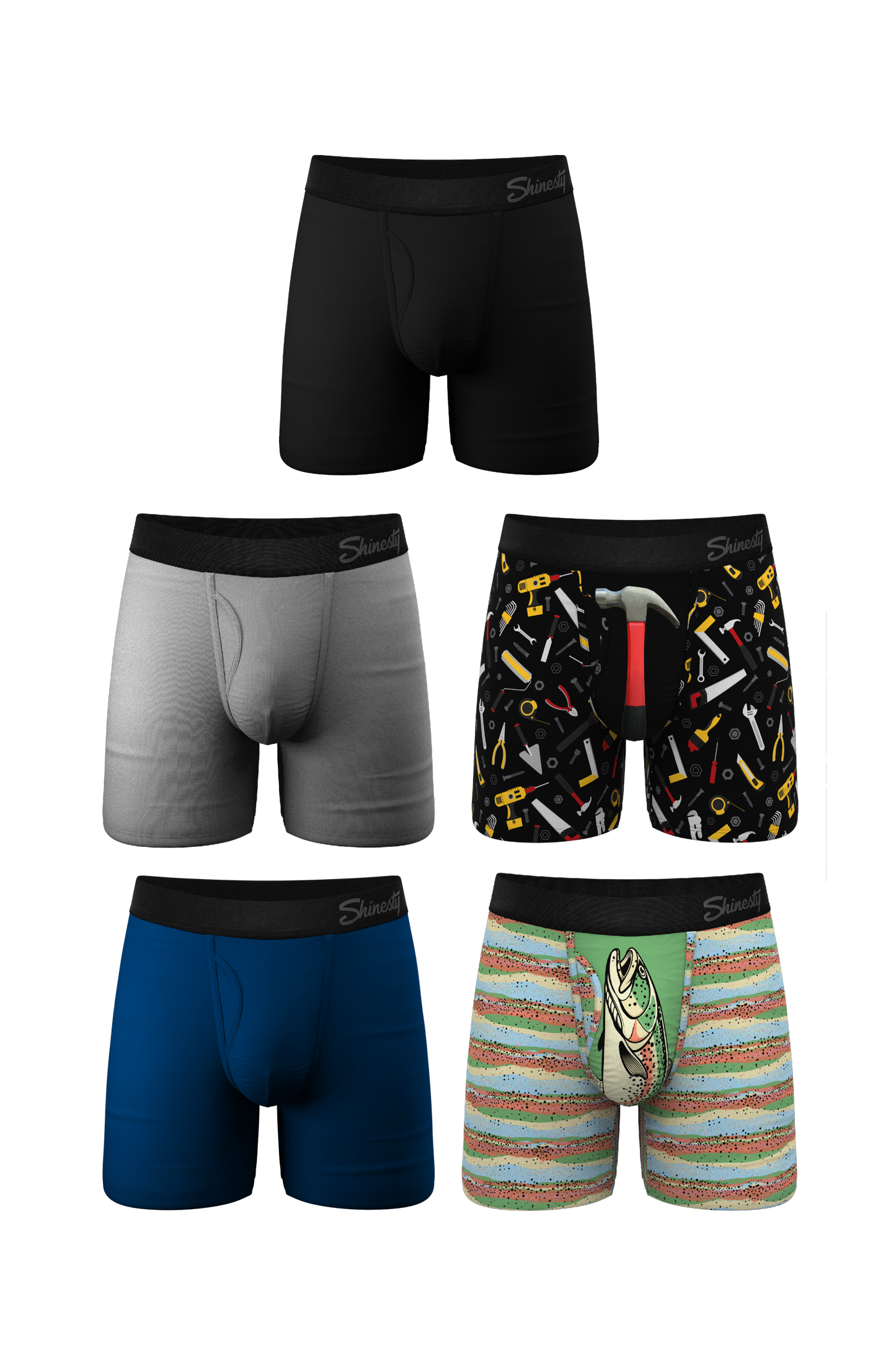 The Dad's Favorite Pack | Ball Hammock® Pouch Boxer Briefs with Fly 5 Pack