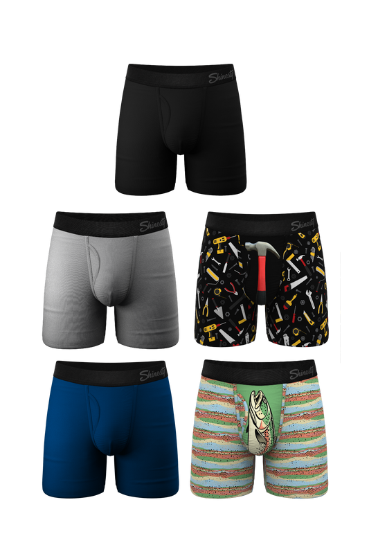 The Dad's Favorite Pack | Ball Hammock® Pouch Boxer Briefs with Fly 5 Pack