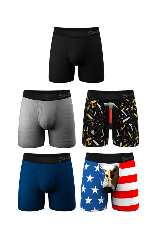 The Best Dad Pack | Ball Hammock® Pouch Boxer Briefs with Fly 5 Pack