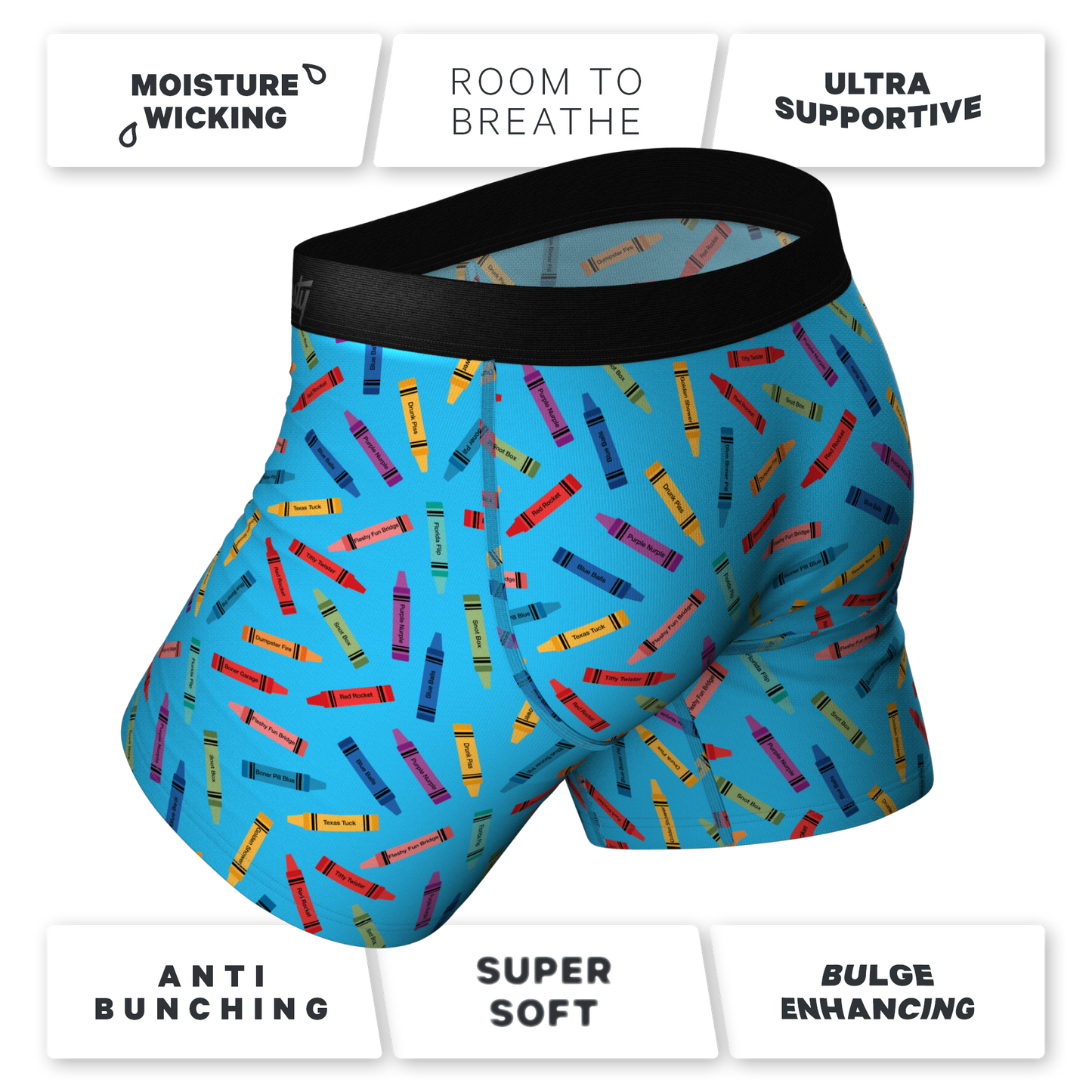 The Blast From The Past | Retro Ball Hammock® Pouch Underwear With Fly 3 Pack