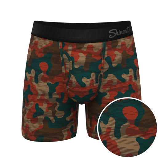 The Blend In | Earthy Camouflage Ball Hammock® Pouch Underwear With Fly