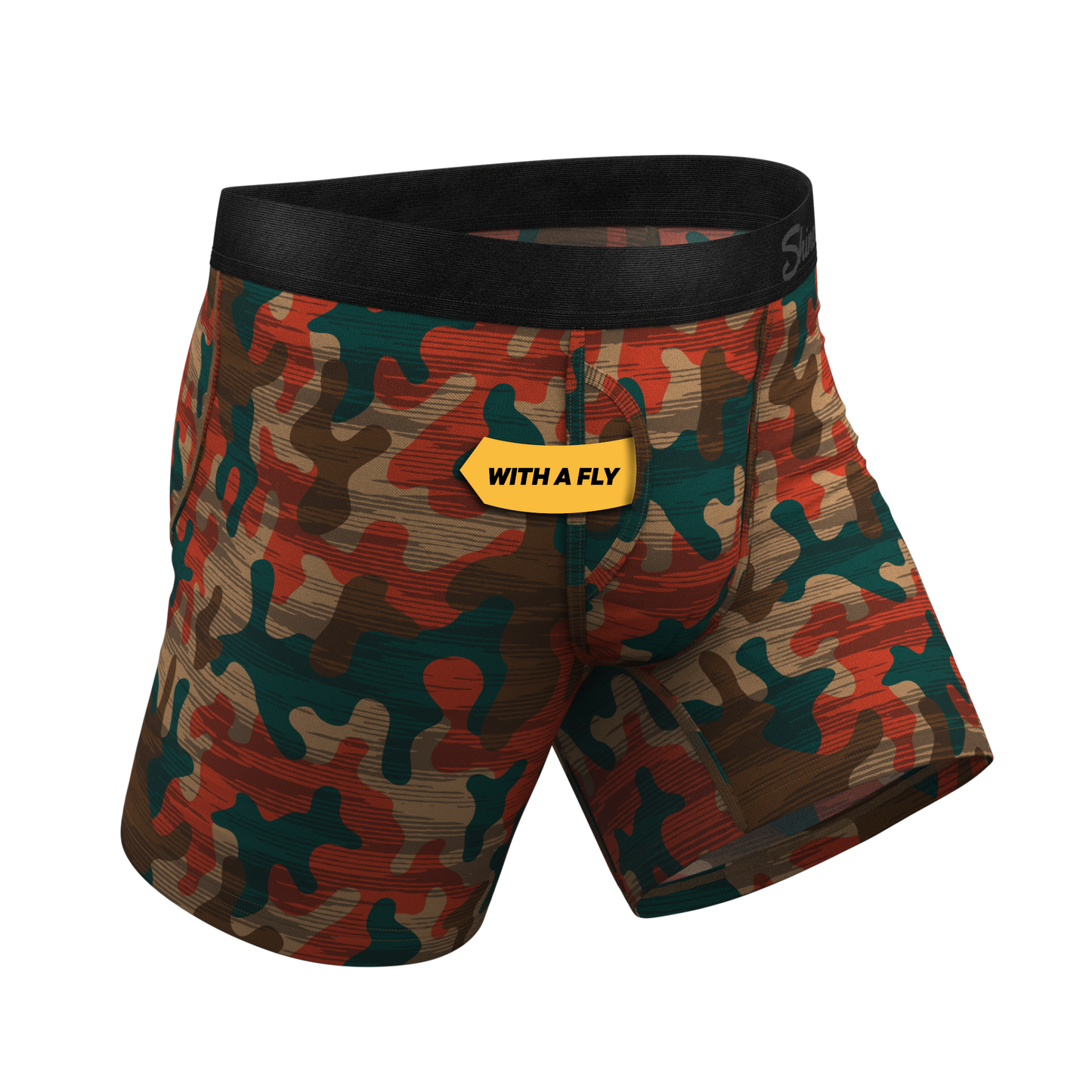 The Blend In | Earthy Camouflage Ball Hammock® Pouch Underwear With Fly