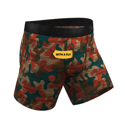 The Blend In | Earthy Camouflage Ball Hammock® Pouch Underwear With Fly