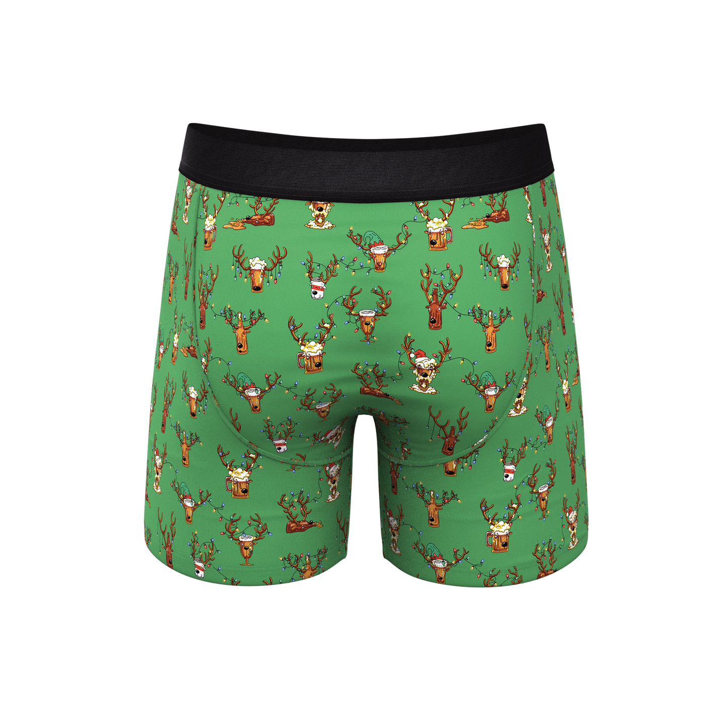 The Blitzened | Reindeer Beer Ball Hammock® Pouch Underwear With Fly