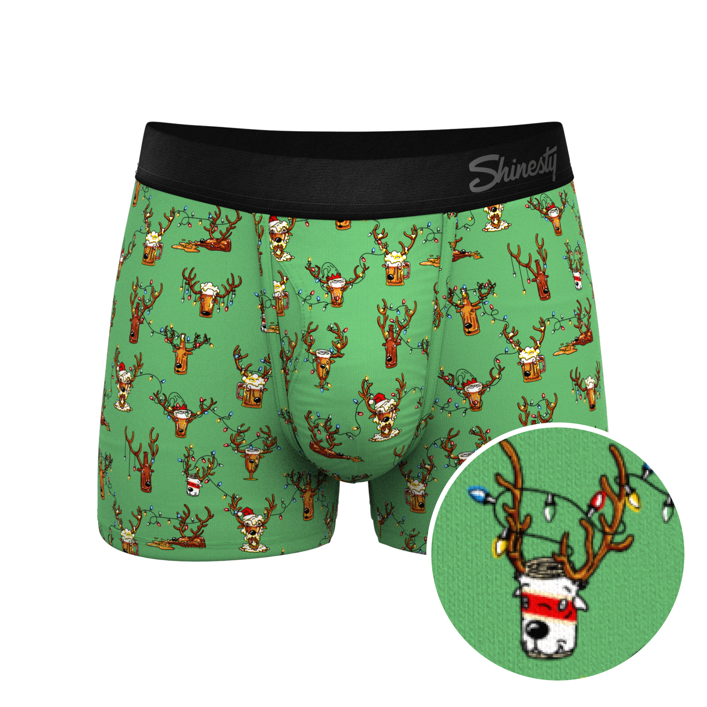 The Blitzened | Reindeer Beer Ball Hammock® Pouch Trunks Underwear