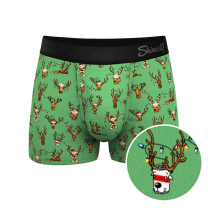 The Blitzened | Reindeer Beer Ball Hammock® Pouch Trunks Underwear