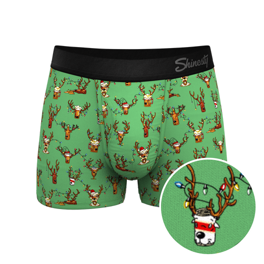 The Blitzened | Reindeer Beer Ball Hammock® Pouch Trunks Underwear