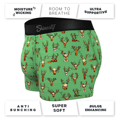 The Blitzened | Reindeer Beer Ball Hammock® Pouch Trunks Underwear