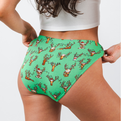 The Blitzened | Reindeer Beer Modal Bikini Underwear