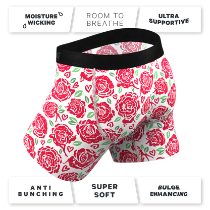 The Bloom With A View | Naughty Roses Ball Hammock® Pouch Underwear With Fly