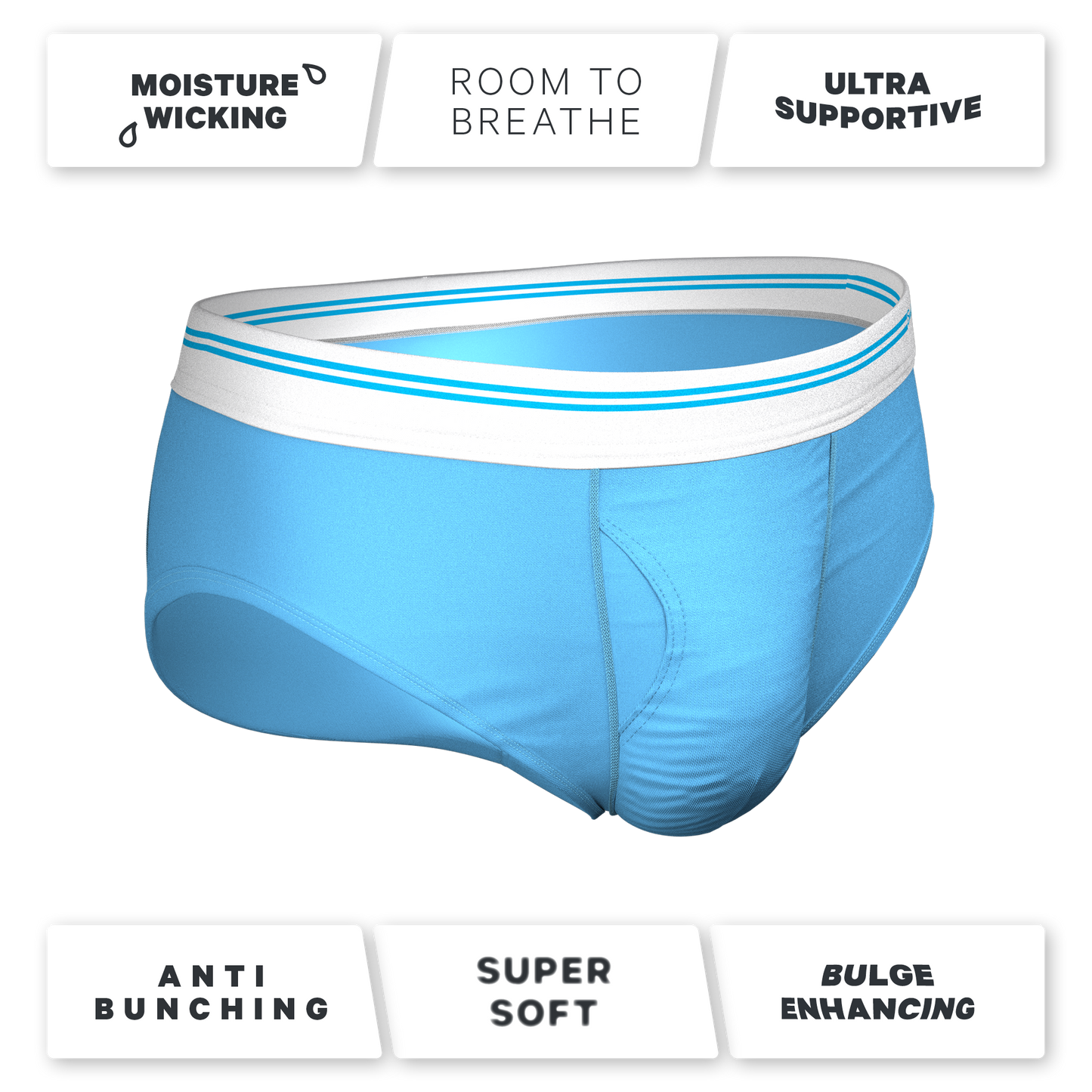 The Blue Raspberry | Light Blue Ball Hammock® Pouch Underwear Briefs