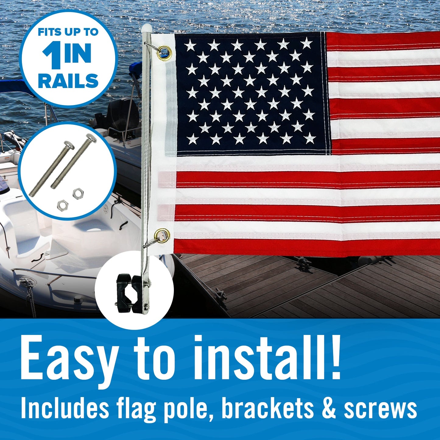 Boat Flag Set 12" x 18"