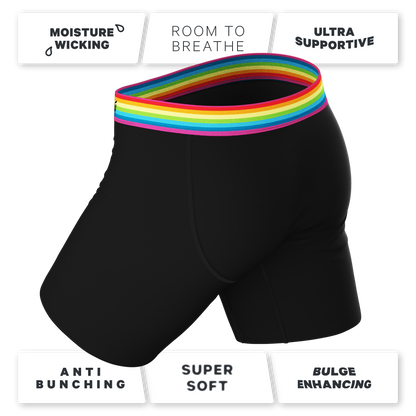 The Bona Fide Pride | Pride Long Leg Ball Hammock® Pouch Underwear With Fly