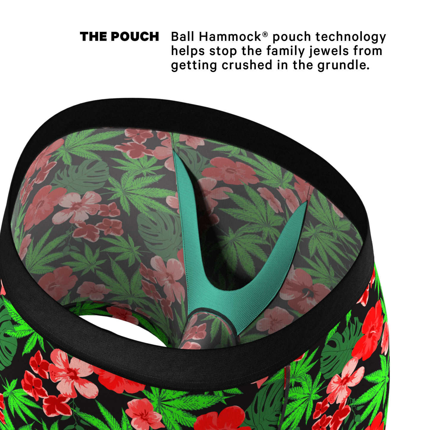 The Bongstera | Tropical Weed Ball Hammock® Pouch Underwear