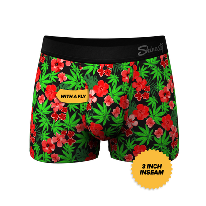 The Bongstera | Tropical Weed Ball Hammock® Pouch Trunks Underwear