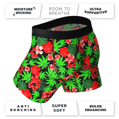 The Bongstera | Tropical Weed Ball Hammock® Pouch Underwear