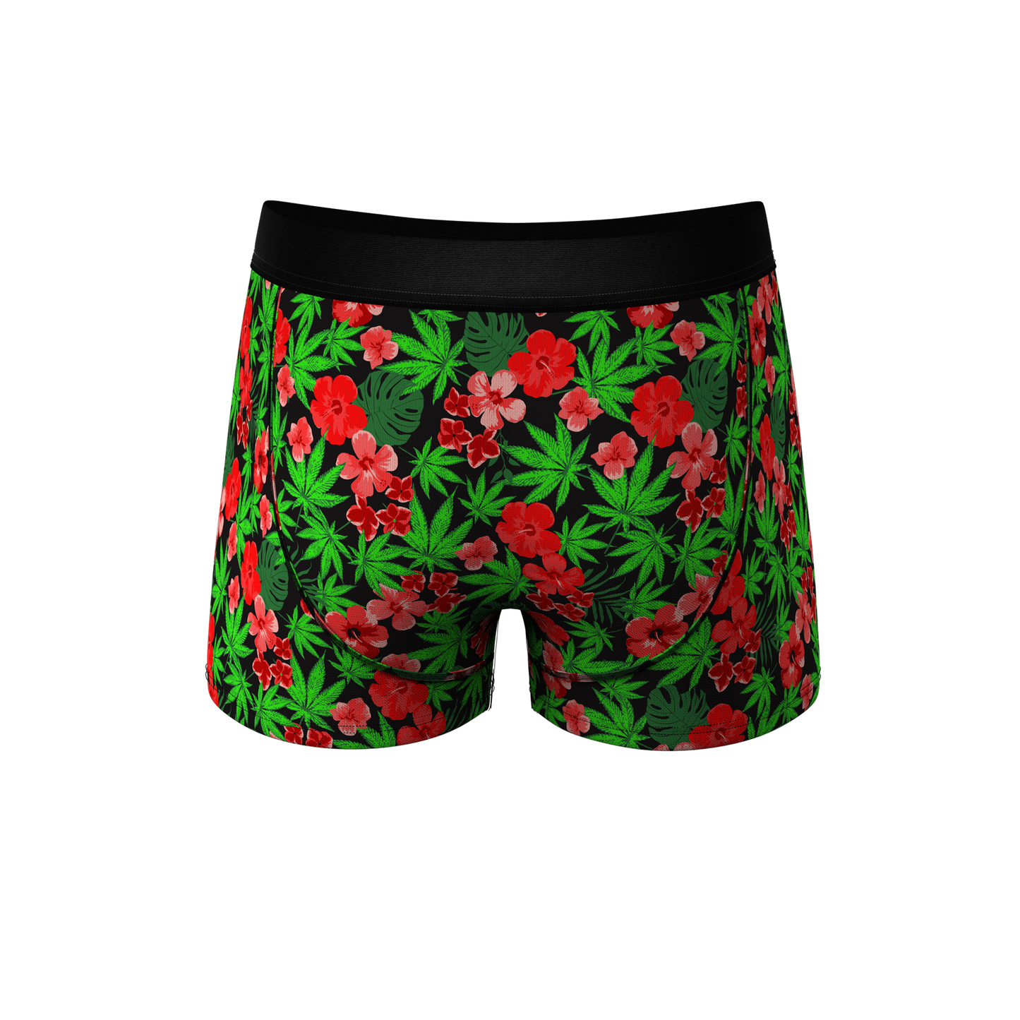 The Bongstera | Tropical Weed Ball Hammock® Pouch Trunks Underwear