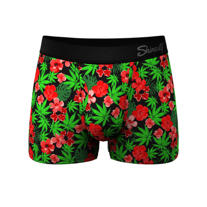 The Bongstera | Tropical Weed Ball Hammock® Pouch Trunks Underwear