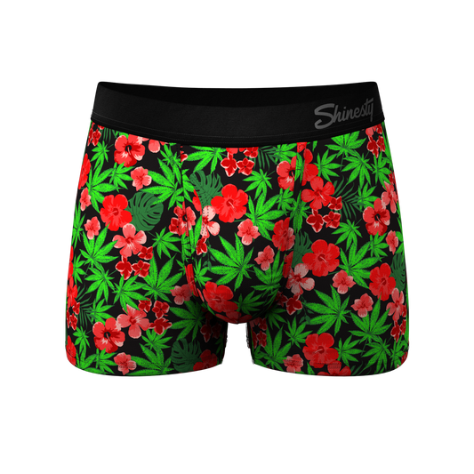 The Bongstera | Tropical Weed Ball Hammock® Pouch Trunks Underwear