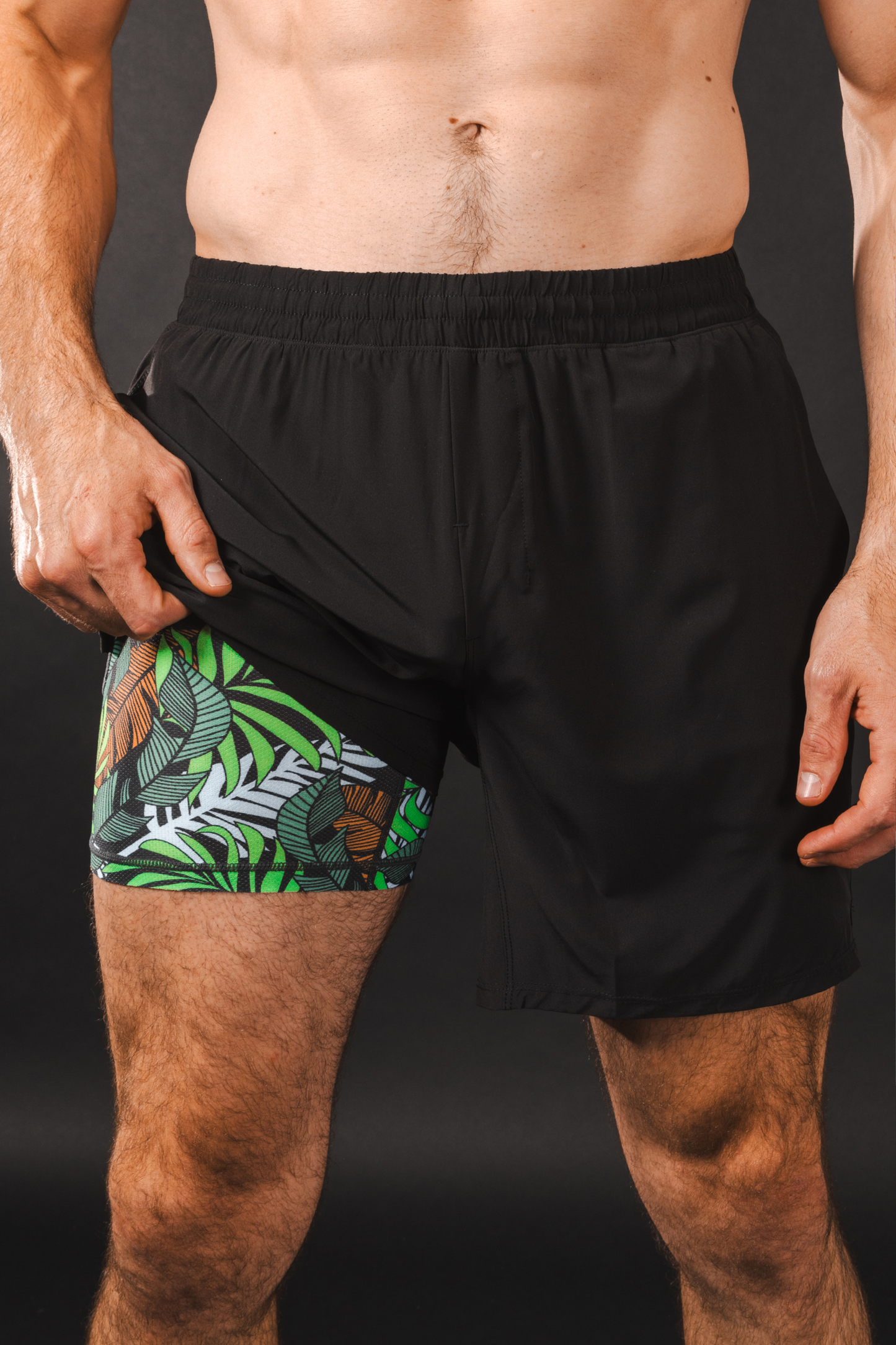 The Botanist | Tropical Leaves Ball Hammock® 7 Inch Athletic Shorts