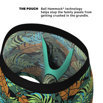 The Botanist | Tropical Leaves Ball Hammock® Pouch Underwear With Fly