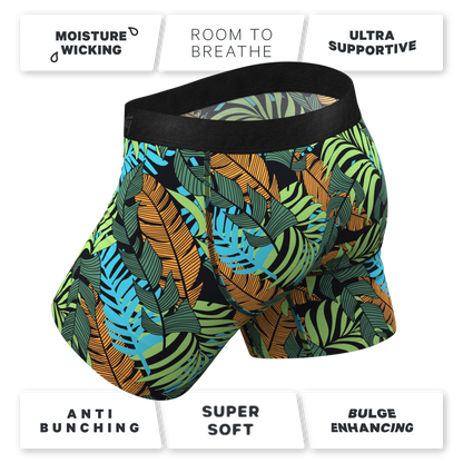 The Botanist | Tropical Leaves Ball Hammock® Pouch Underwear With Fly