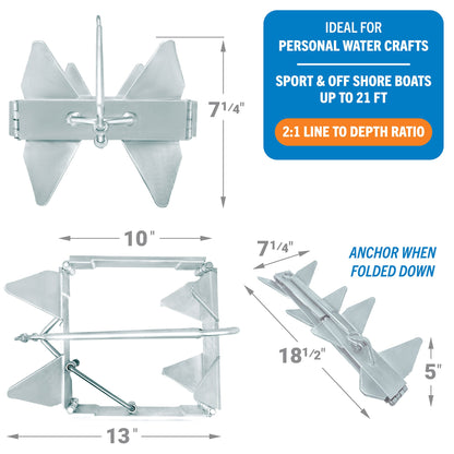 Box Anchor for Boats Folding Anchor