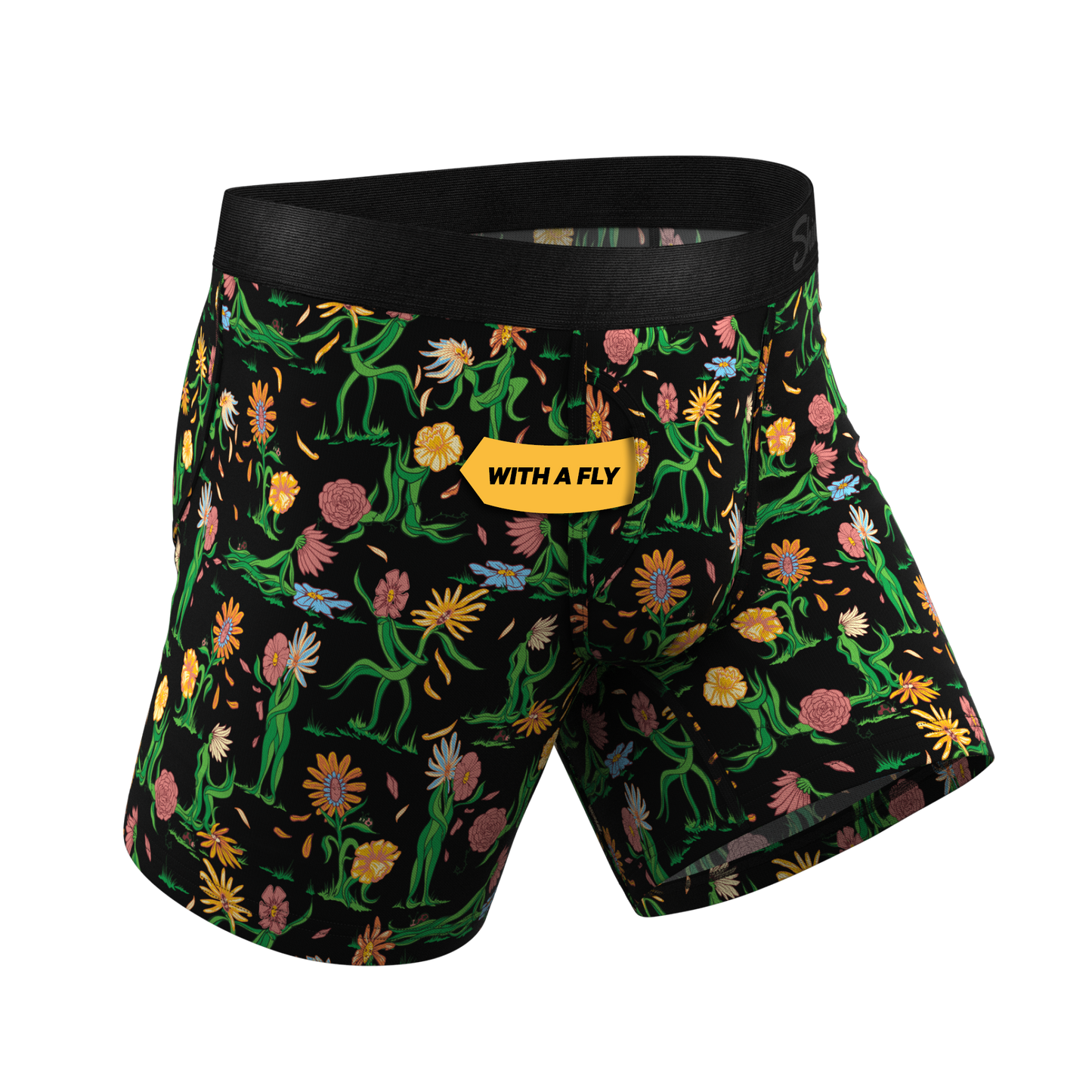 The Garden Of Breedin | Flower Print Ball Hammock® Pouch Underwear With Fly