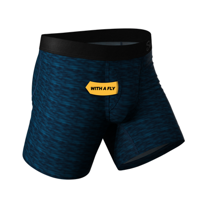 The Blue Planet | Blue Space Dye Ball Hammock® Pouch Underwear With Fly