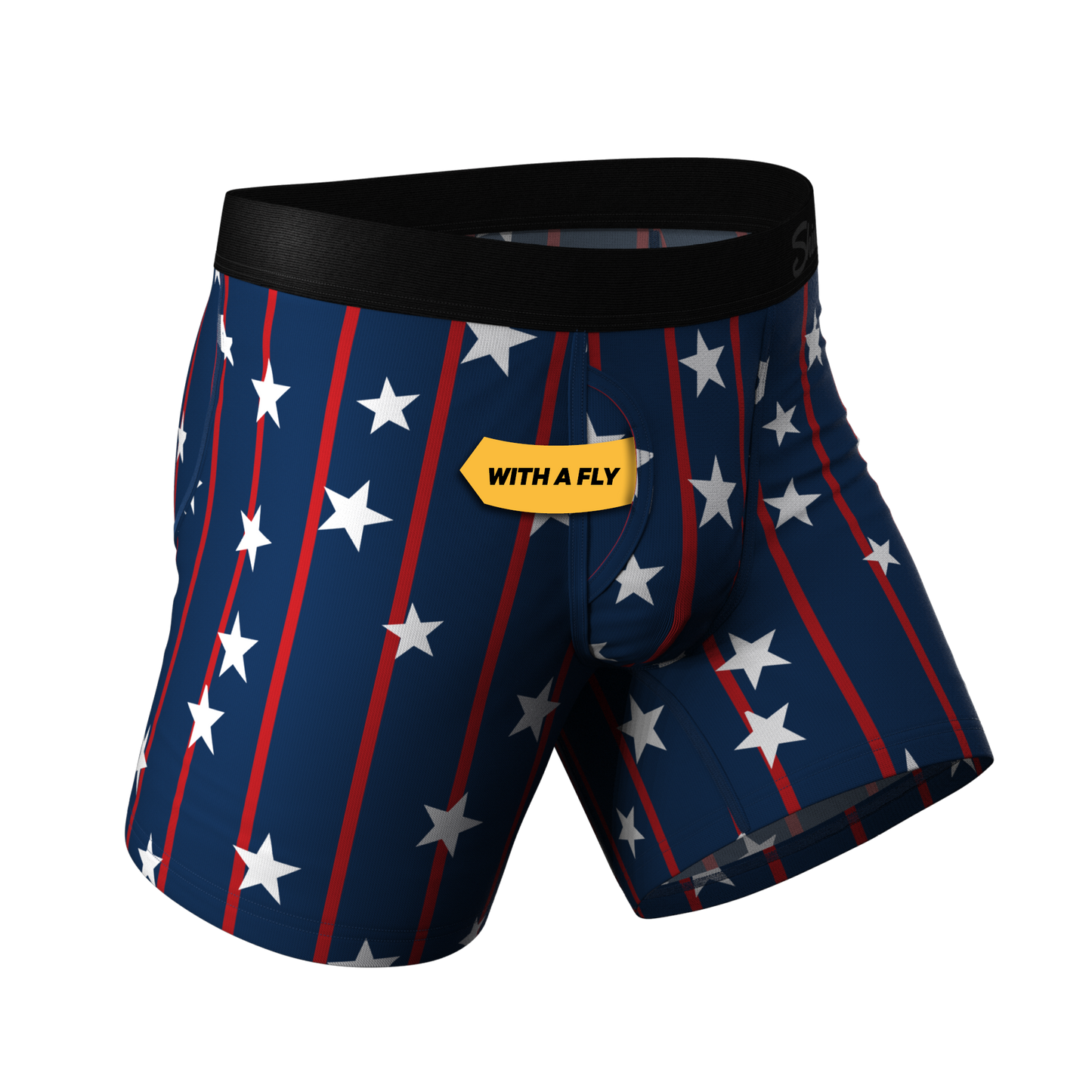 The Stars & Stripes | USA Pinstripe Ball Hammock® Pouch Underwear With Fly