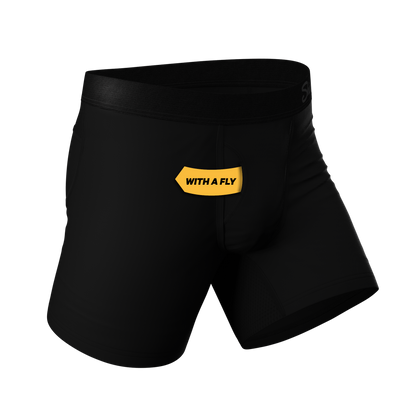 The Threat Level Midnight | Black Ball Hammock® Pouch Underwear With Fly