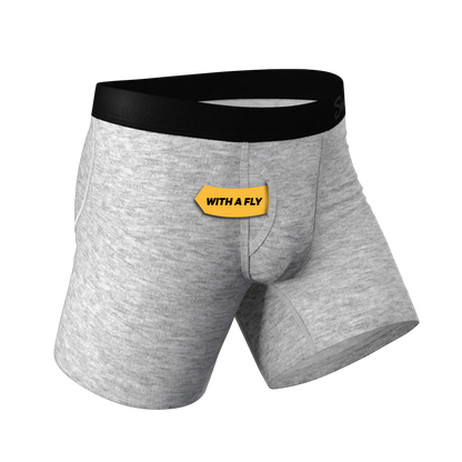 The Intramural Champ | Heathered Grey Ball Hammock® Pouch Underwear With Fly