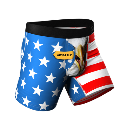 The Mascot | American Flag Ball Hammock® Pouch Underwear With Fly