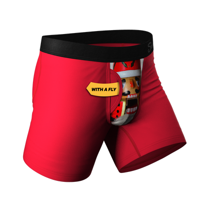 The Nutcrack-Him | Holiday Ball Hammock® Pouch Underwear With Fly