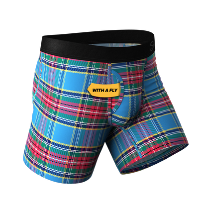 The Crisscross Applesauce | Plaid Ball Hammock® Pouch Underwear With Fly