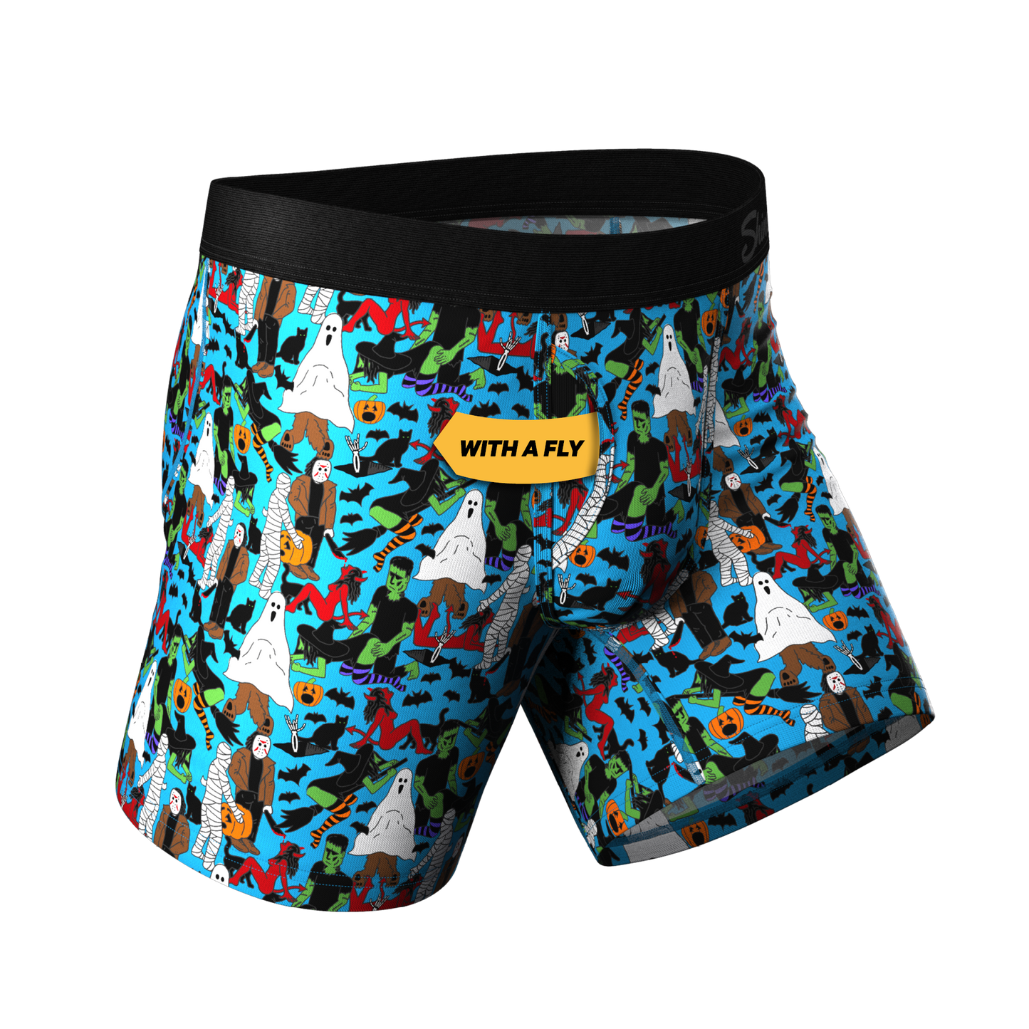 The Monster Smash | Halloween Ball Hammock® Boxers With Fly