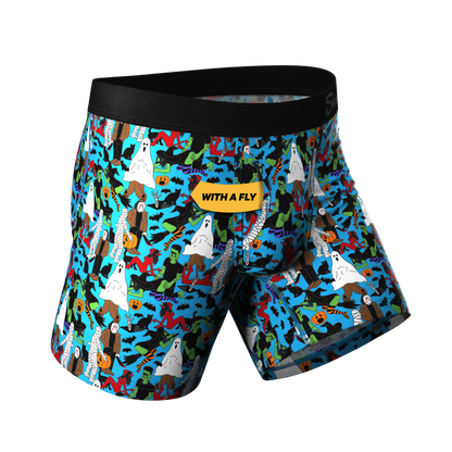 The Monster Smash | Halloween Ball Hammock® Boxers With Fly