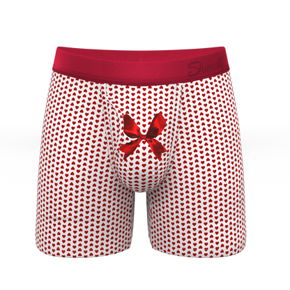 The Date Night | Valentine's Day Bow Ball Hammock® Pouch Underwear With Fly
