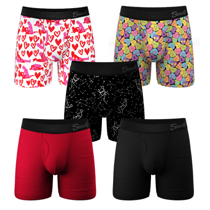 The February Bundle | Ball Hammock® Pouch Boxer Briefs with Fly 5 Pack