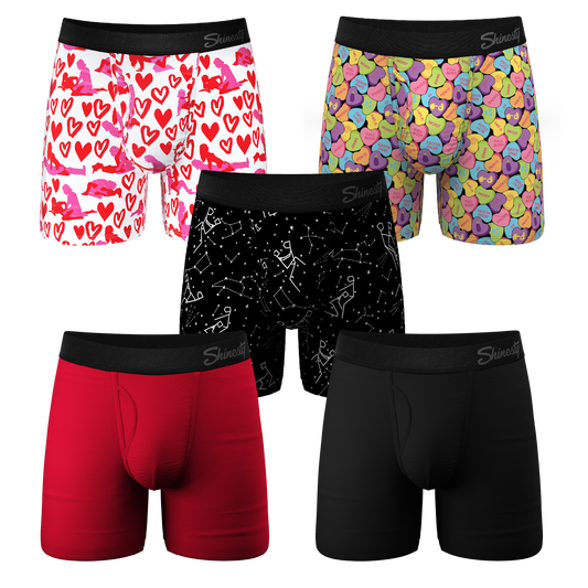 The February Bundle | Ball Hammock® Pouch Boxer Briefs with Fly 5 Pack