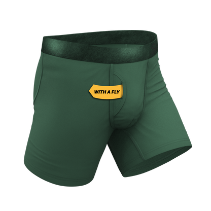 The Money Tree | Forrest Green Tonal Ball Hammock® Pouch Underwear With Fly