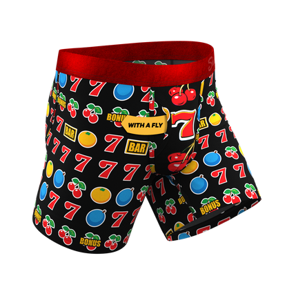 The Apex Jackpot | Slot Machine Ball Hammock® Pouch Underwear With Fly