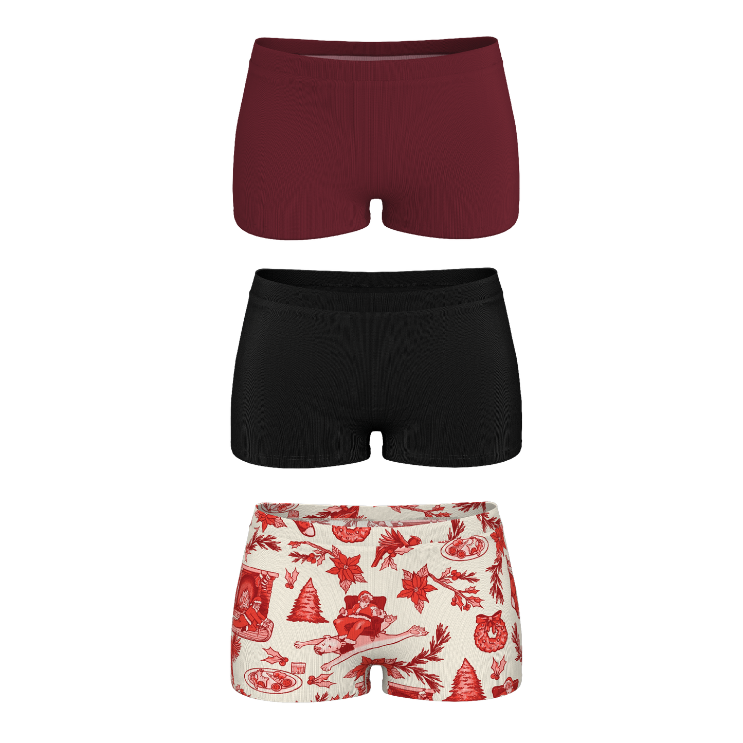 The Perfect Present | Boyshort Underwear 3 Pack