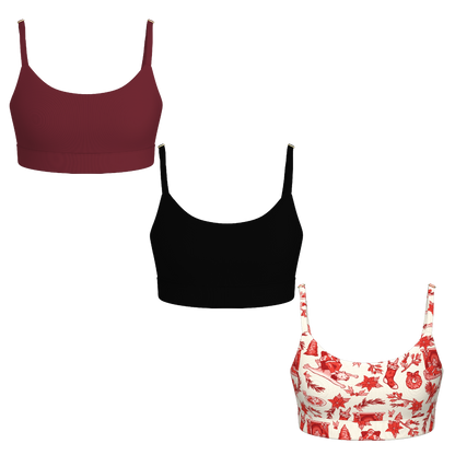 The Perfect Present | Women's Bralette 3 Pack