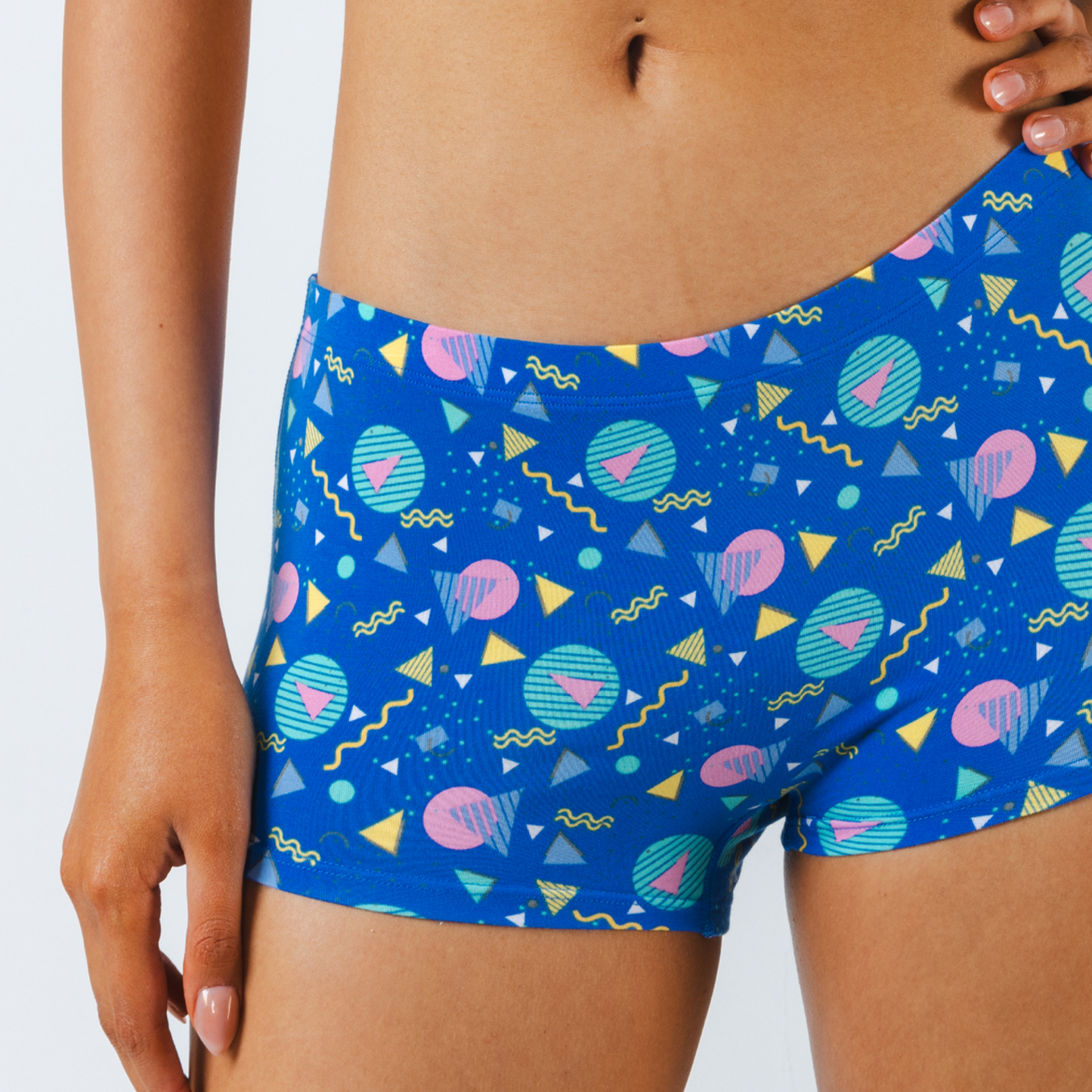 The Bus Stop | Retro Shapes Modal Boyshort Underwear