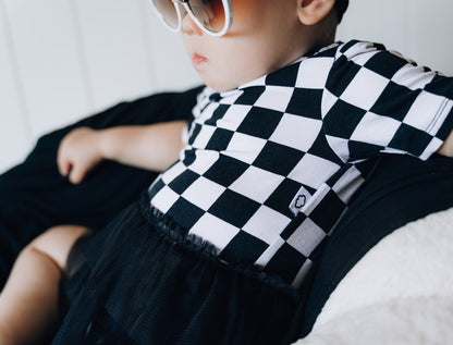 OREO CHECKERS DREAM TUTU BODYSUIT DRESS