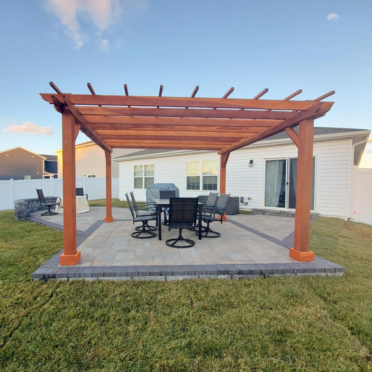 Outdoor Super Deck Redwood Pergola