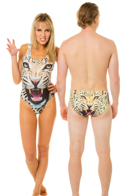 The Endangerous Leopard Print Swim Brief