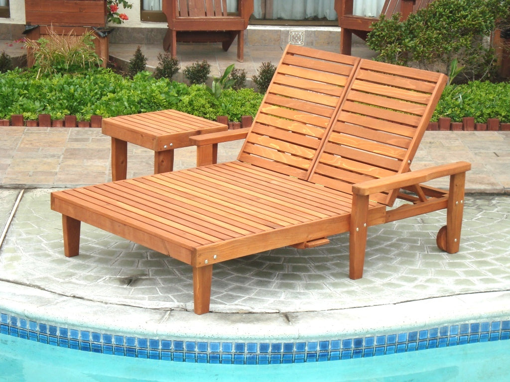 Summer Redwood Chaise Lounge